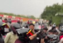 गुरुग्राम NH-48 पर बाइक सवारों के बीच मारपीट, हाईवे पर कुछ देर अफरा-तफरी Gurugram