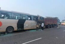 हरियाणा में भीषण सड़क हादसा, पर्यटकों से भरी बस ट्रक से टकराई; 2 की मौत Haryana Road Accident