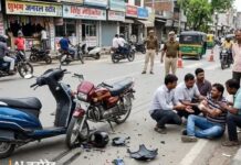 भिवानी में सड़क हादसा, स्कूटी और बाइक की टक्कर में व्यक्ति की मौत Bhiwani Accident
