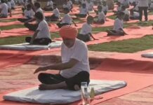 भिवानी में कृषि मंत्री ने योग का दिया संदेश, फिटनेस के साथ खेती पर भी की चर्चा Bhiwani,