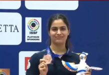 झज्जर की मनु भाकर ने ISSF वर्ल्ड कप में जीता कांस्य: 25 मीटर पिस्टल में शानदार प्रदर्शन, फाइनल में 28 हिट Manu Bhaker