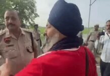 सिरसा पुलिस ने किसान नेता को किया डिटेन: बिजली टावर विवाद फिर भड़का, विरोध करने पहुंचे थे; लाइन खींचने का काम शुरू Sirsa News
