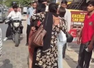 फरीदाबाद के होटल के बाहर रिश्तों को लेकर हंगामा, युवक के साथ मौजूद युवती परिजनों के सामने भावुक हुई Faridabad News