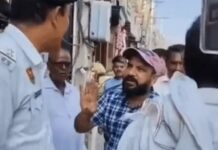 फतेहाबाद में अतिक्रमण हटाने के दौरान हंगामा, दुकानदार और पुलिसकर्मी के बीच तीखी बहस Fatehabad News