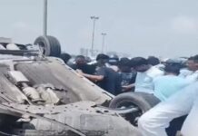 द्वारका एक्सप्रेसवे पर कार का भीषण हादसा, बैरियर से टकराकर पलटी; चालक गंभीर Gurugram News