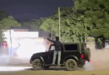 गुरुग्राम में थार से खतरनाक स्टंट, युवक को बाहर लटकाकर दौड़ाई SUV; पार्किंग में मची अफरा-तफरी Gurugram News