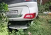 नारनौल में भीषण सड़क हादसा, कार से भिड़ी स्कूटी; युवक की मौत, ब्रेजा भी पलटी Narnaul News