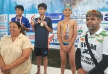 तालकटोरा स्टेडियम में पानीपत के 11 वर्षीय कियांश का शानदार प्रदर्शन, बैक स्ट्रोक में जीता कांस्य पदक Kiyansh Sethi