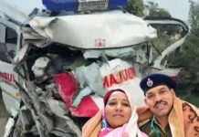 झज्जर में ट्राले से टकराई एम्बुलेंस, CISF इंस्पेक्टर और पत्नी समेत तीन की मौत; बेटा घायल Jhajjar news