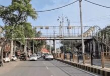 हिसार में ₹1.80 करोड़ का फुटओवर ब्रिज 13 साल बाद हटना शुरू, इस्तेमाल नहीं होने पर नीलामी; सड़क बनेगी सिक्सलेन Hisar Foot Over Bridge