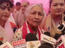 भिवानी में सावित्री जिंदल ने स्थापित किया 111 फीट ऊंचा अग्र ध्वज, समाज से एकजुट रहने की अपील Bhiwani news