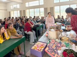 महाविद्यालय में छात्राओं ने सीखा सजावटी उपहार बनाना Safidon News