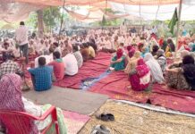 हाट में मांगों को लेकर धरना जारी सुरेश कौथ ने दी आंदोलन तेज करने की चेतावनी Safidon News