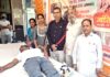 भगवान वाल्मीकि प्रकट दिवस पर लगाया रक्तदान शिविर Blood Donation Camp