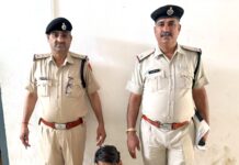 चोरी की गई नंबर प्लेट लगाकर गाड़ी में ले जा रहे झोटे सहित एक आरोपी गिरफ्तार Safidon News