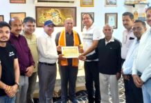 मनोनयन पर भाविप सर्पदमन शाखा ने किया श्रवण गर्ग का अभिनंदन Shravan Kumar Garg