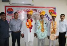 पुलिस लाइन में तीन सेवानिवृत्त पुलिस अधिकारियों को दी गई भावभीनी विदाई Sonipat Police